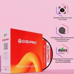Filament 3D PLA Rose 1,75 mm – Bobine 500 g