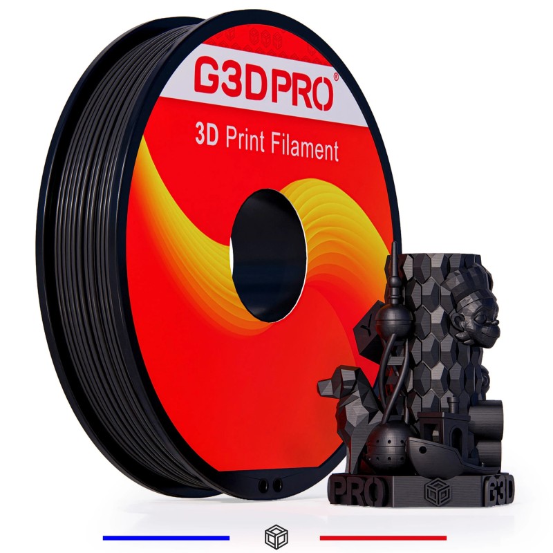 Fil 3D PLA 500g 1.75 mm Noir