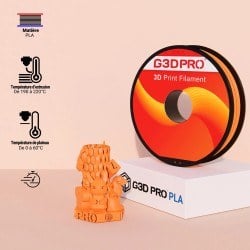 Filament 3D PLA Orange 1,75 mm – Bobine 500 g