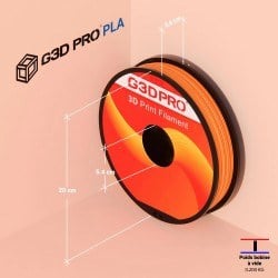 Filament 3D PLA Orange 1,75 mm – Bobine 500 g