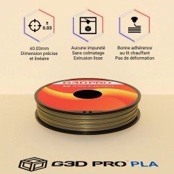 Fil 3D PLA 500g 1.75 mm Bronze