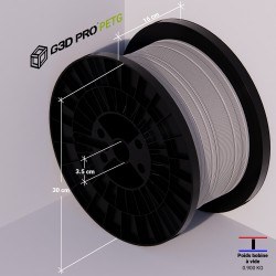 Filament 3D PETG 5 Kg Gris 1.75 mm