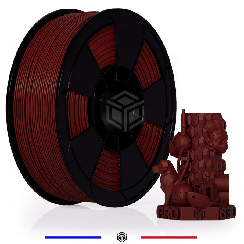 Fil 3D PLA 1 Kg 1.75 mm Dark Rouge