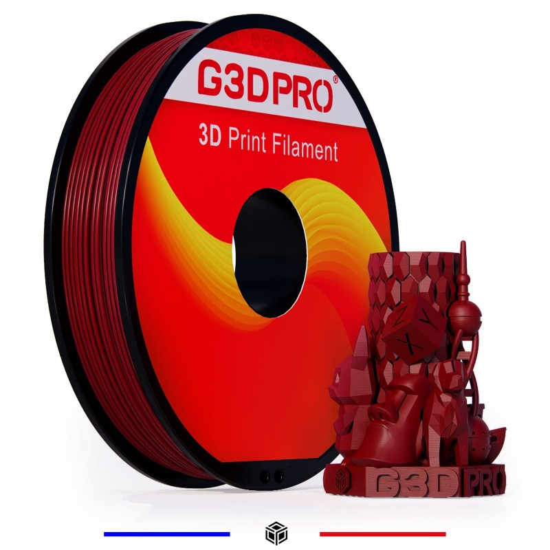 Fil 3D PLA 500g 1.75 mm DARK ROUGE