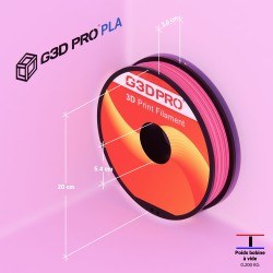 Fil 3D PLA 500g 1.75 mm Fuschia