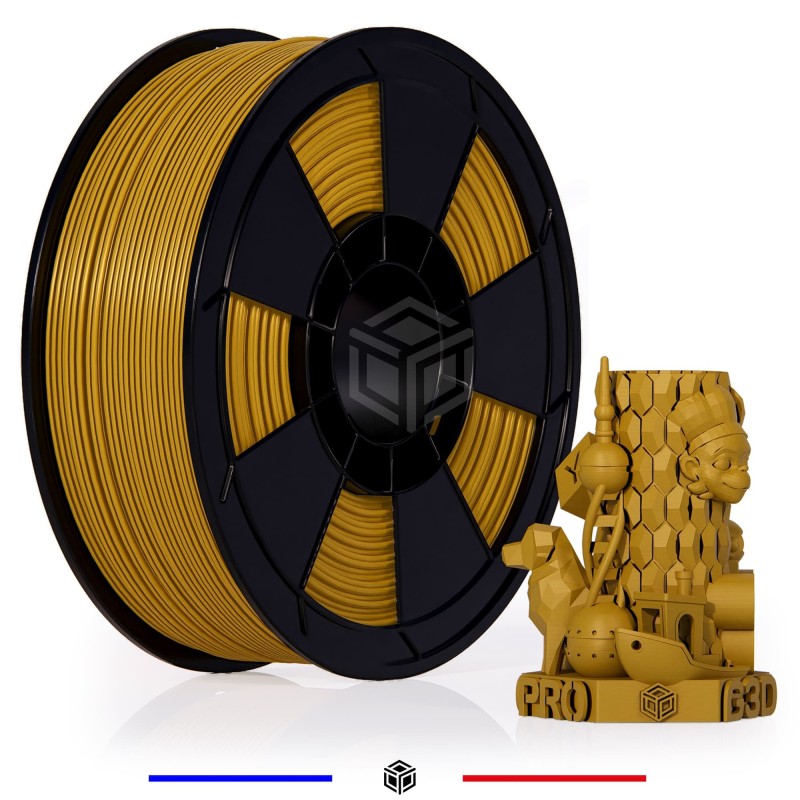 Fil 3D PLA 1 Kg 1.75 mm Or