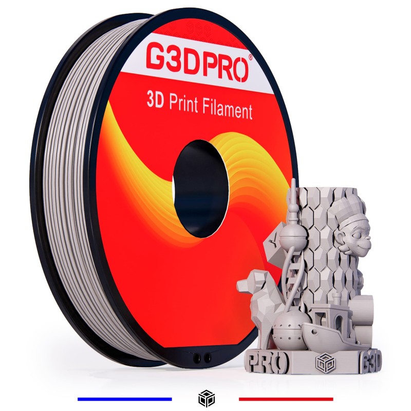 Fil 3D PLA 500g 1.75 mm Gris