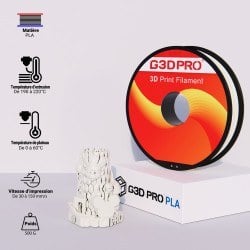 Fil 3D PLA 500g 1.75 mm Naturel