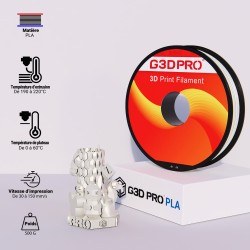 Fil 3D PLA 500g 1.75 mm Perle blanc