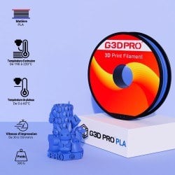 Fil 3D PLA 500g 1.75 mm Bleu ciel