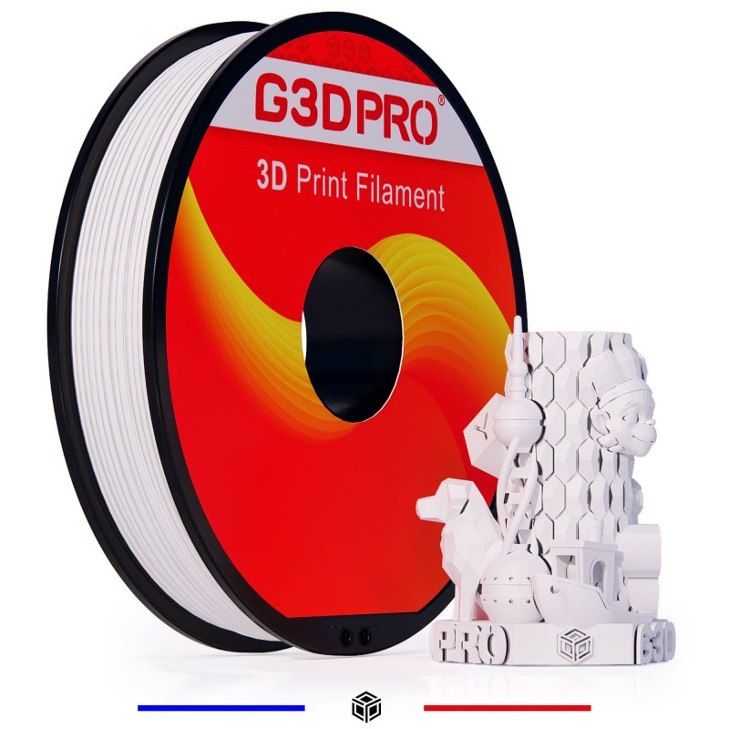 Fil 3D PLA 500g 1.75 mm Blanc Neige