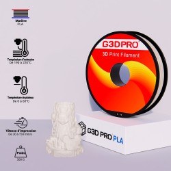 Fil 3D PLA 500g 1.75 mm Transparent