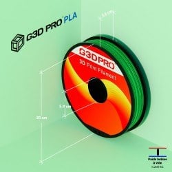 Fil 3D PLA 500g 1.75 mm Vert