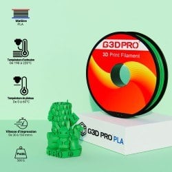 Fil 3D PLA 500g 1.75 mm Vert