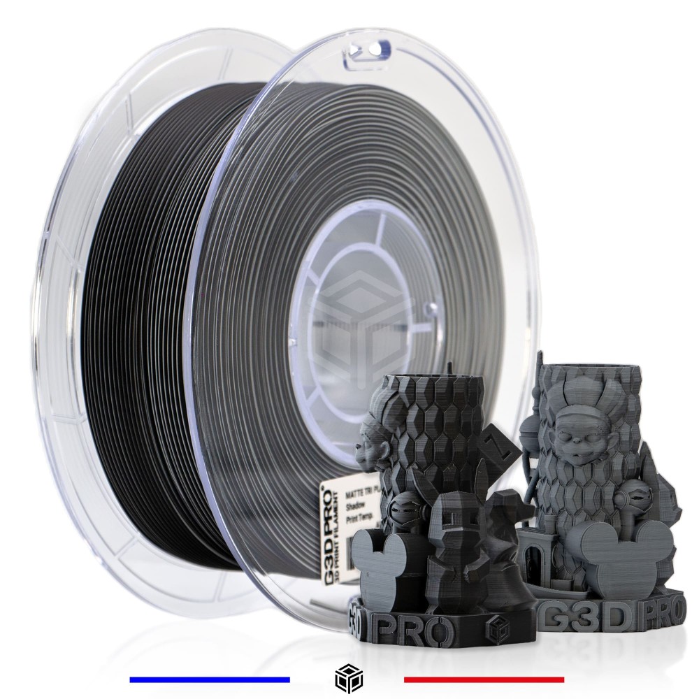 Filament PLA Spectre 1.75mm - Bicolore Mat Noir et Blanc G3D PRO