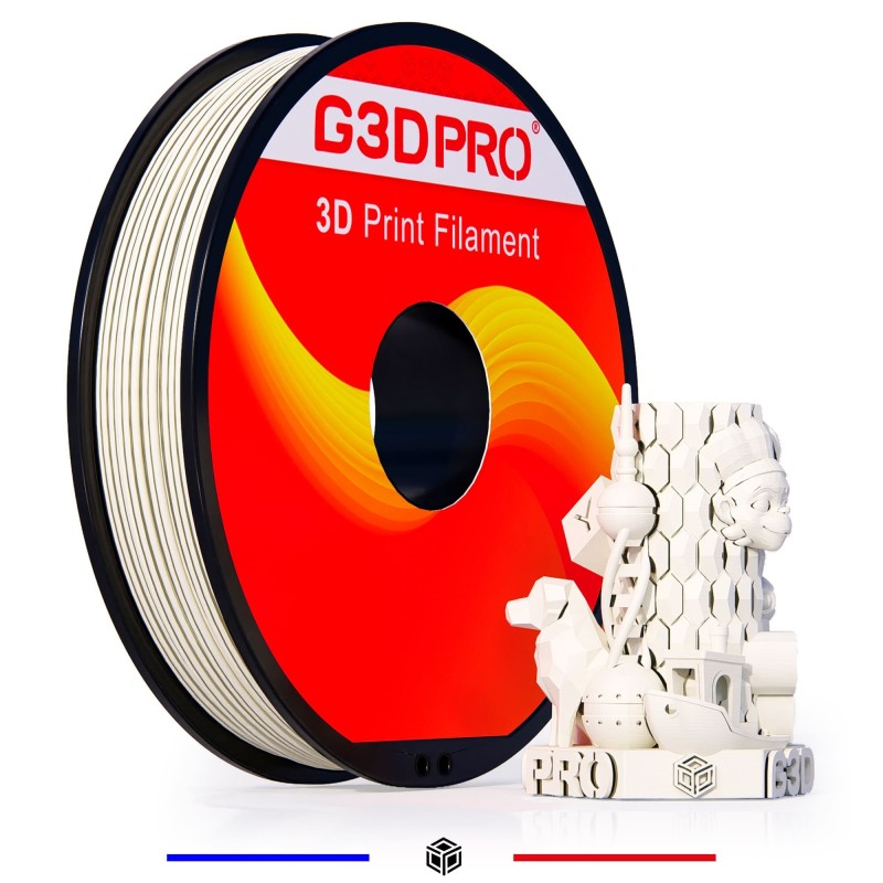 Fil 3D PLA 500g 1.75 mm Blanc