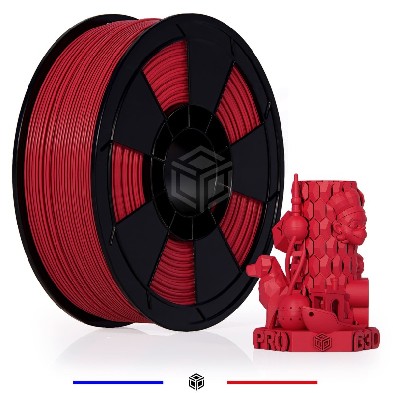 Fil 3D PLA 1 Kg 1.75 mm Rouge