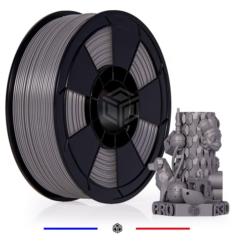 Fil 3D PLA 1 Kg 1.75 mm Argent