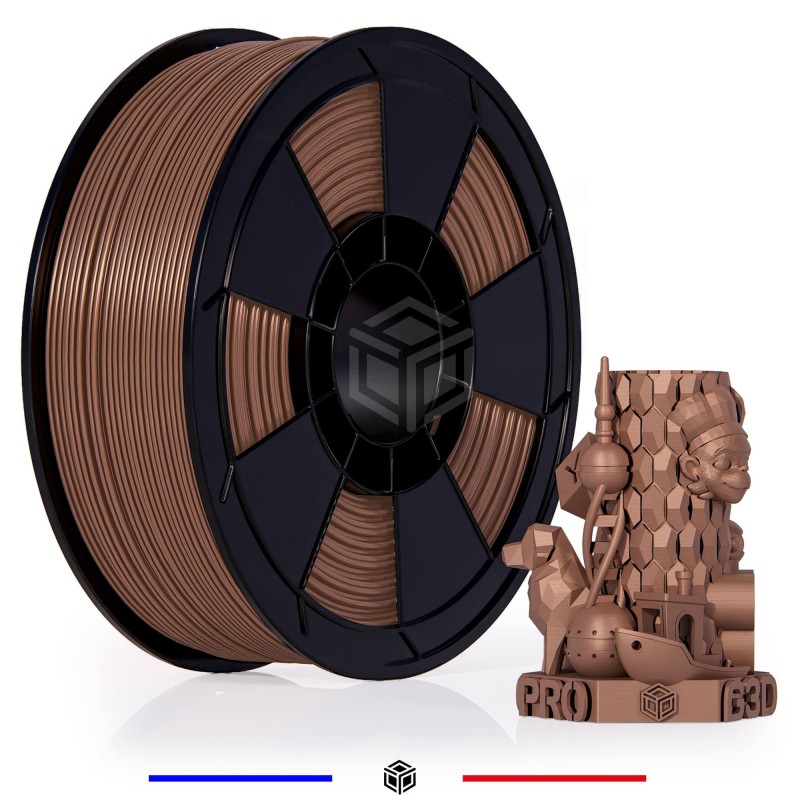 Fil 3D PLA 1 Kg 1.75 mm Cuivre copper