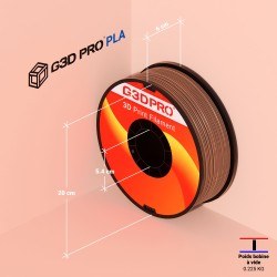 Fil 3D PLA 1 Kg 1.75 mm Cuivre copper