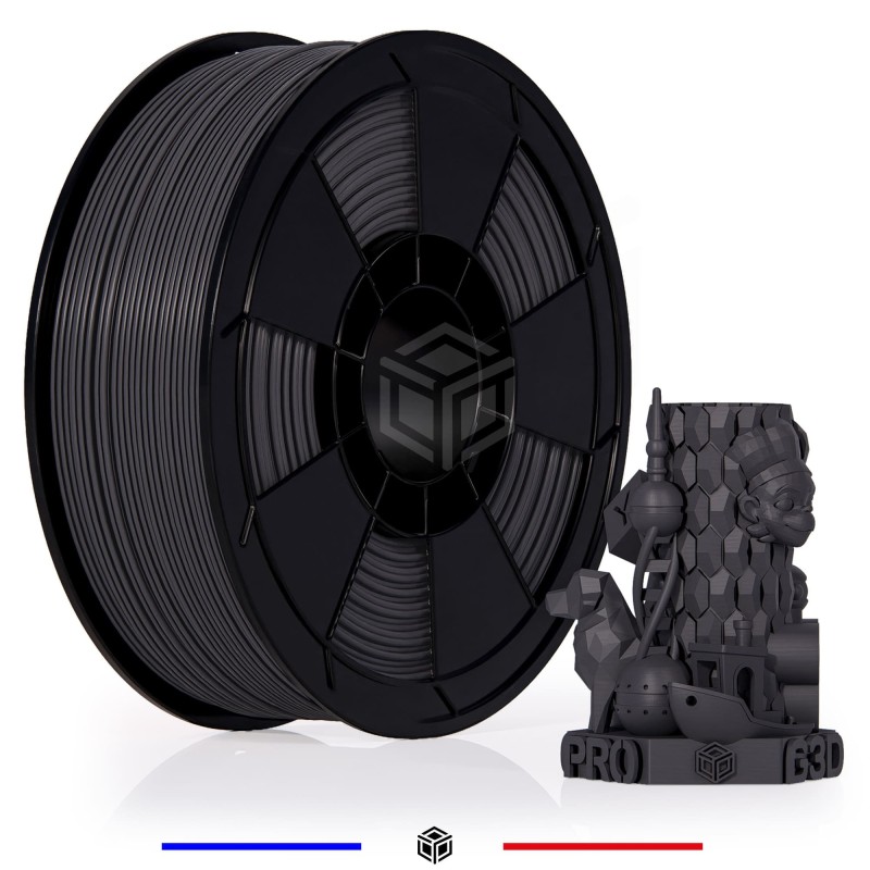 Filament 3D PLA Noir 1kg, Capifil fabricant français de filaments 3D