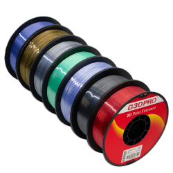 Pack Fil 3D PLA 1.75mm 7x1KG Silk Glossy