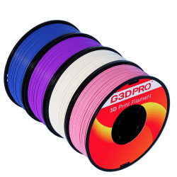 Pack Fil 3D ABS 1.75mm 1KG Rose, Blanc, Violet, Bleu