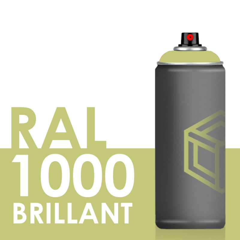 Spray peinture RAL 1000 Beige Vert Brillant