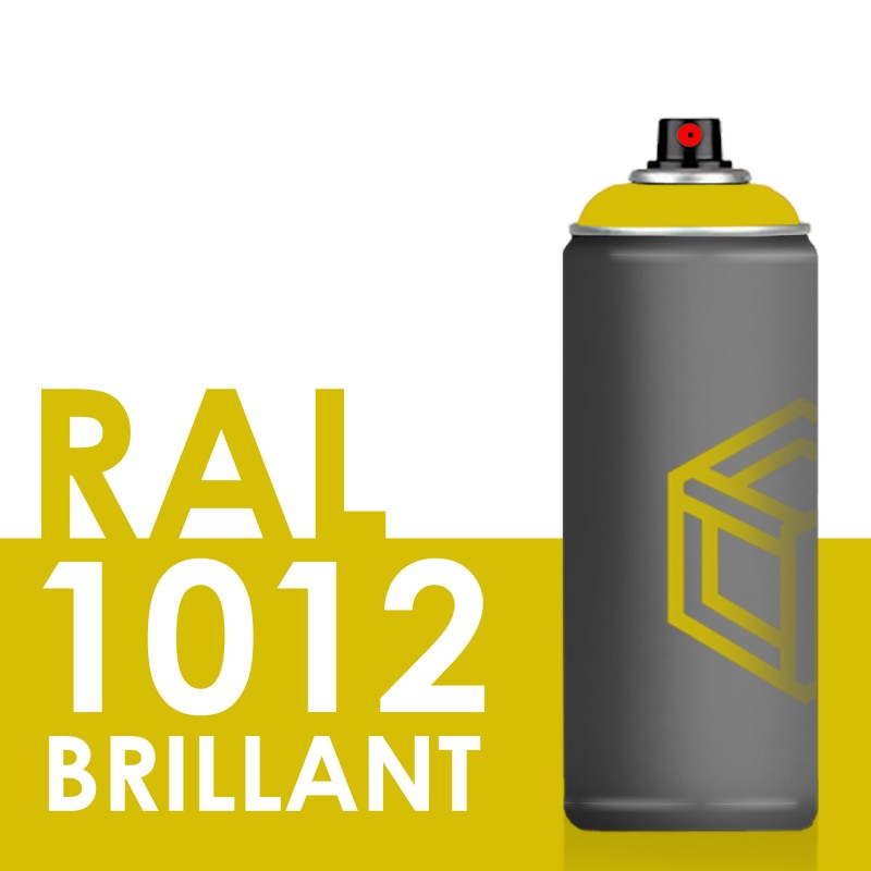 Bombe de peinture 400ml Brillant RAL 1012 Jaune Citron