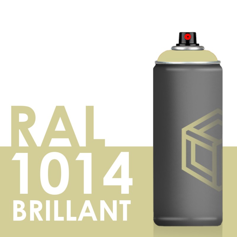 Bombe de peinture 400ml Brillant RAL 1014 Ivoire