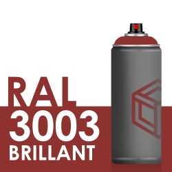 Bombe de peinture 400ml Brillant RAL 3003 Rouge Rubis