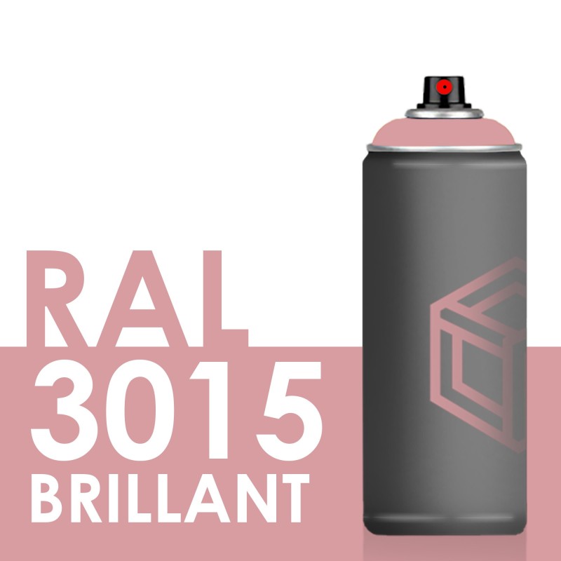 Bombe de peinture 400ml Brillant RAL 3015 Rose Clair