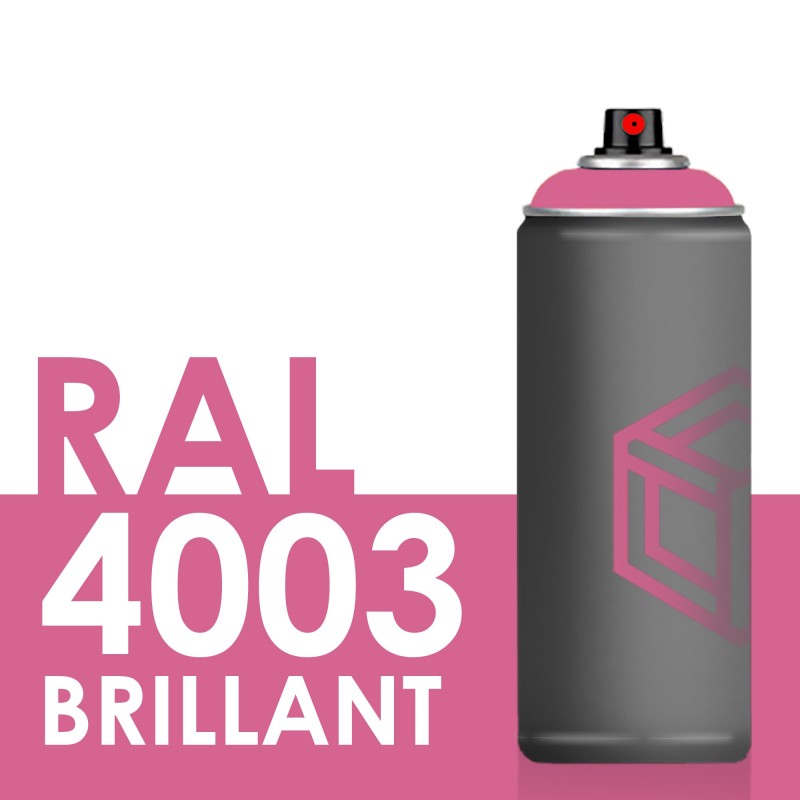 Bombe de peinture 400ml Brillant RAL 4003 Violet Bruyère