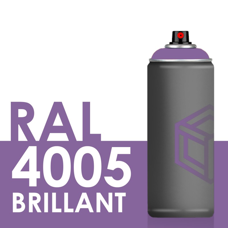 Bombe de peinture 400ml Brillant RAL 4005 Lilas Bleu