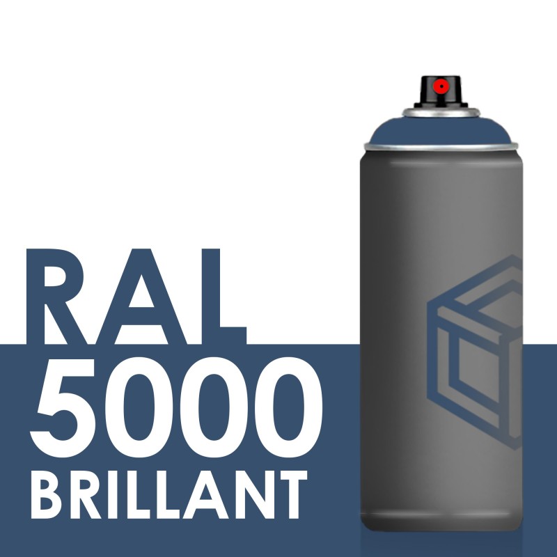 Bombe de peinture 400ml Brillant RAL 5000 Bleu Violet