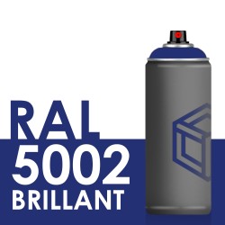 Bombe de peinture 400ml Brillant RAL 5002 Bleu Outremer