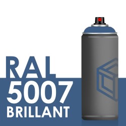 Bombe de peinture 400ml Brillant RAL 5007 Bleu Brillant