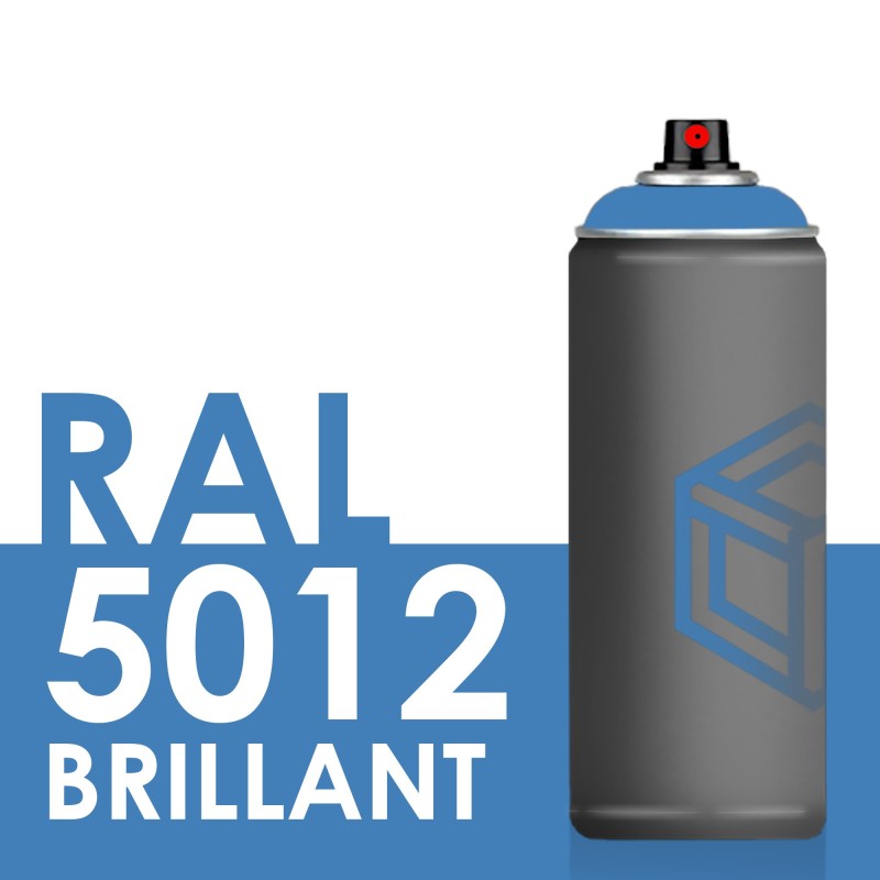 Bombe de peinture 400ml Brillant RAL 5012 Bleu Clair