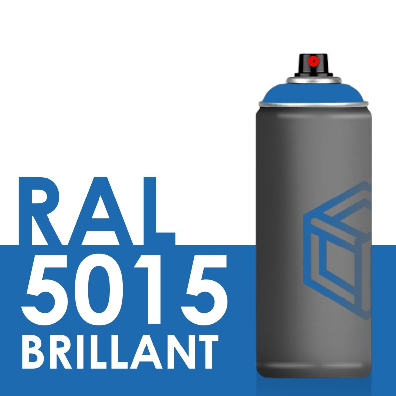 Bombe de peinture 400ml Brillant RAL 5015 Bleu Ciel