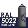 2179 - Bombe de peinture 400ml Brillant RAL 5022 Bleu Nocturne