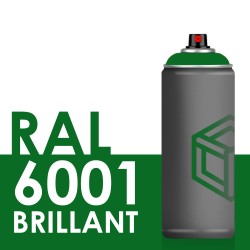 Bombe de peinture 400ml Brillant RAL 6001 Vert Émeraude