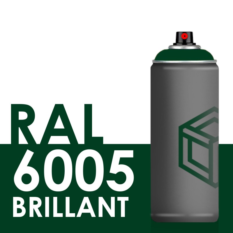 Bombe de peinture 400ml Brillant RAL 6005 Vert Mousse