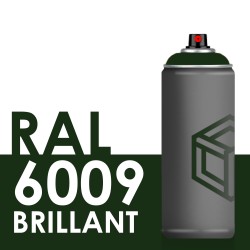 Bombe de peinture 400ml Brillant RAL 6009 Vert Sapin