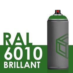 Bombe de peinture 400ml Brillant RAL 6010 Vert Herbe
