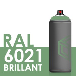Bombe de peinture 400ml Brillant RAL 6021, Vert Pâle