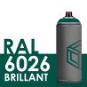 Spray de peinture brillante 400ml RAL 6026 Vert Opale
