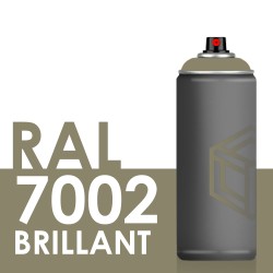 Bombe de peinture 400ml Brillant RAL 7002, Gris Olive