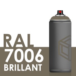 Bombe de peinture 400ml Brillant RAL 7006, Gris beige