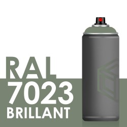 Bombe de peinture 400ml Brillant RAL 7023, Gris Béton