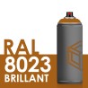 2270 - Bombe de peinture 400ml Brillant RAL 8023 Brun Orangé